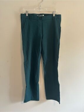 Betabrand women’s large petite Dark Teal dress pants leggings material